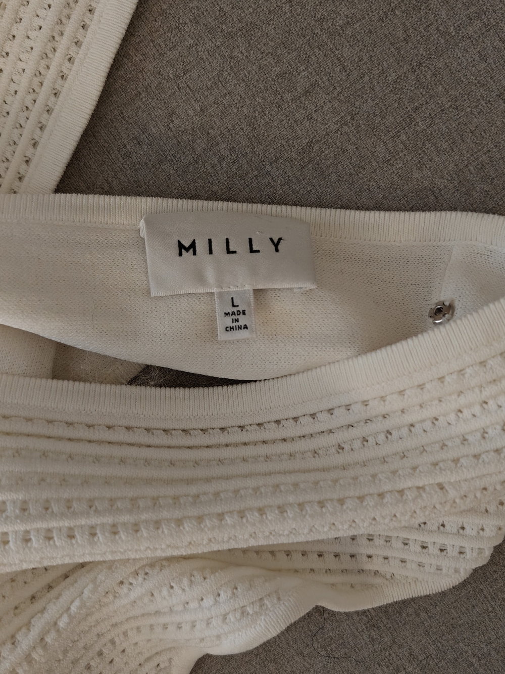 Milly Bodycon V-Neck Ribbed High-Low Ruffle Dress - Picture 5 of 8